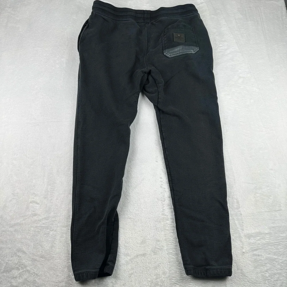 Superdry Surplus NY Mens Black Cotton Joggers Sweatpants Size L M70003TO